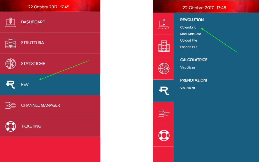 Modifiche tariffe camere vendita